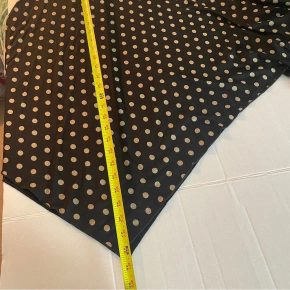 Comfy USA Dress Small Sleeveless Polka Dots Asymmetrical Hem Stretch Lagenlook - Picture 12 of 12